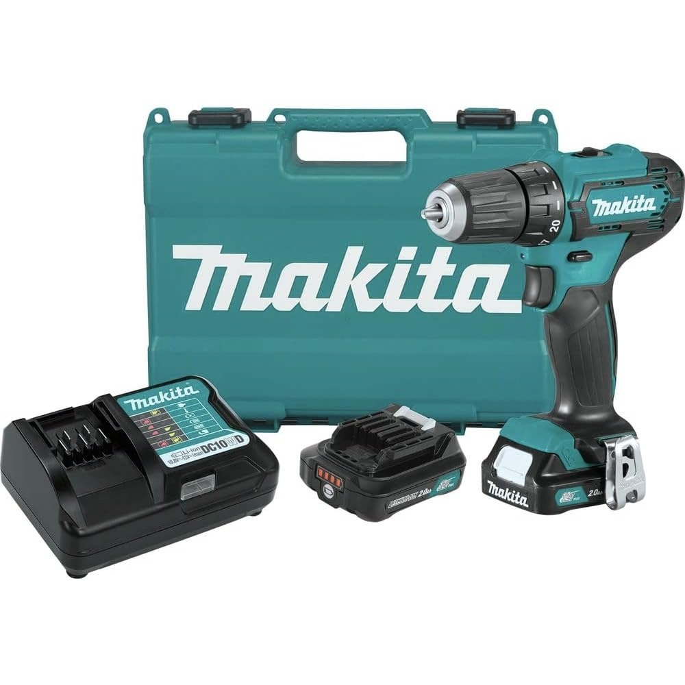 image:imageMakita FD09R1 12V max CXT LithiumIon Cordless 38 DriverDrill Kit 20Ah