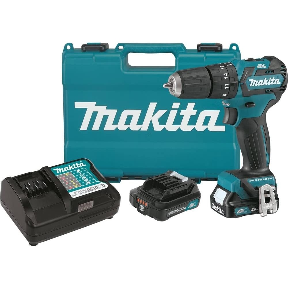 image:imageMakita PH05R1 12V max CXT LithiumIon Brushless Cordless 38 Hammer DriverDrill Kit 20Ah