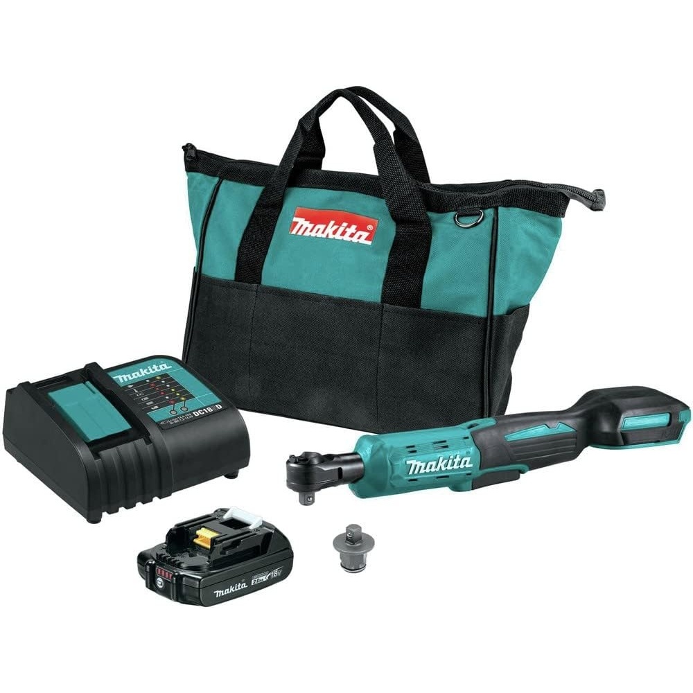 image:imageMakita XRW01SR1 18V LXT LithiumIon Cordless 38 14 Sq Drive Ratchet Kit 20Ah