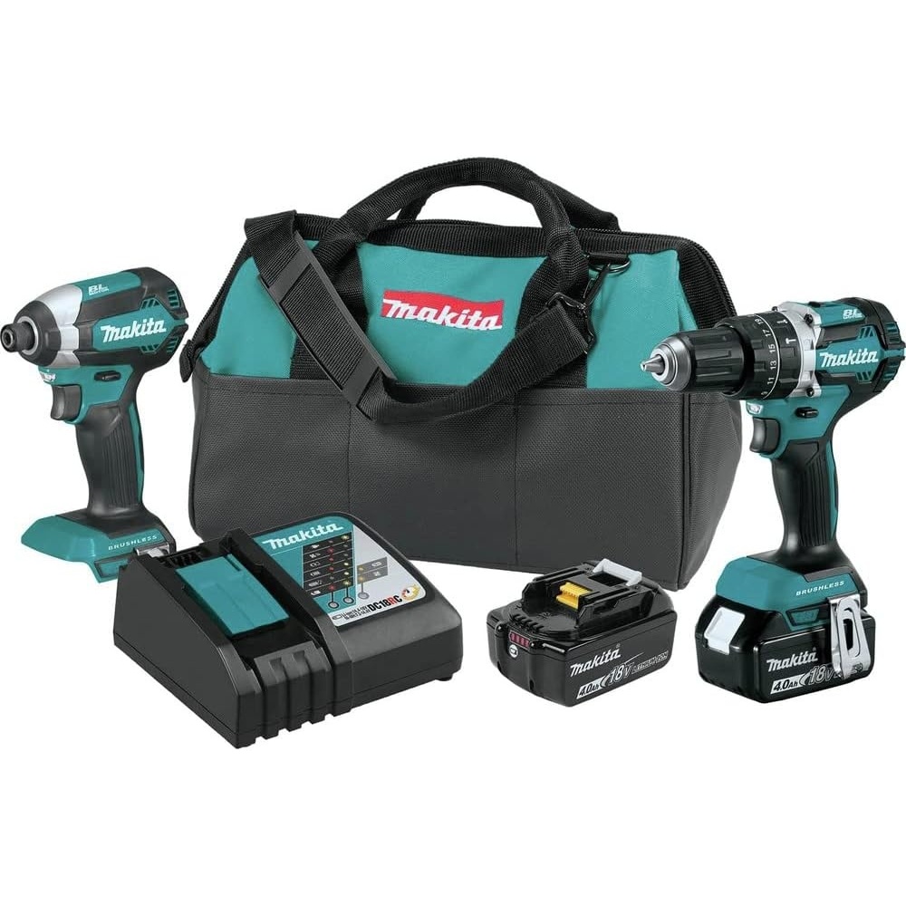 image:imageMakita XT269M 18V LXT LithiumIon Brushless Cordless 2Pc Combo Kit 40Ah BlueKit Only