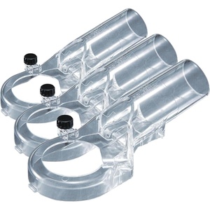 Makita 194733-8 Dust Extracting Nozzle with RT0700CX3 Plunge Base | Efficient Dust Collection | Precision Fit | Cleaner Routing | Workshop Visibility | Easy Attachment(Small (Pack of 3))