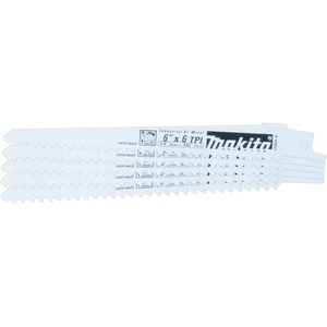 Makita 723054-A-5 6-Inch by 3/4-Inch 6-TPI Wood Cutting Blade, 5-Pack(5-Pack)