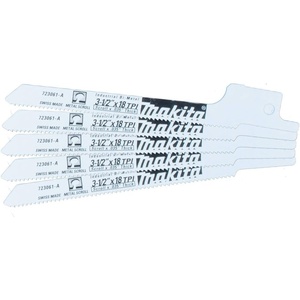 Makita 723061-A-5 3-1/2-Inch 18-TPI Metal Cutting Reciprocating Saw Blade
