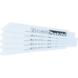 Makita 723067-A-5 6-Inch 24-TPI Metal Cutting Reciprocating Saw Blade (5-Pack)(5-Pack)
