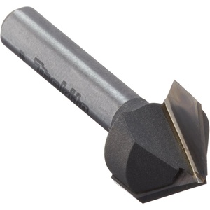 Makita 733009-4A Router Bit, 5/8-Inch V.G., 2 Flute, 1/4-Inch SH, C.T.