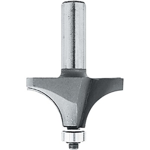 Makita 733120-2A 1/4-Inch Corner Rounding, 2 Cutting Flutes, 1/4-Inch Shank Carbide Tip Router Bit