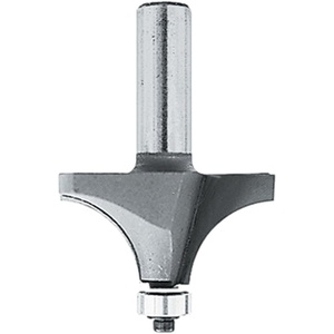 Makita 733121-0A 3/8-Inch Corner Rounding 2-Cutting Flutes Carbide Tip Router Bit, 1/2-Inch Shank