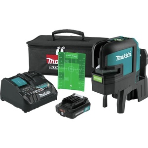 Makita SK106GDZ 12V CXT Self-Level Cross-Line/4 Pt. Green Laser(Kit)