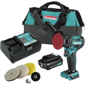 Makita VP01R1 12V max CXT® Lithium‑Ion Brushless 3″ Polisher / 2″ Sander Kit (2.0Ah)(Polisher / Sander Kit)