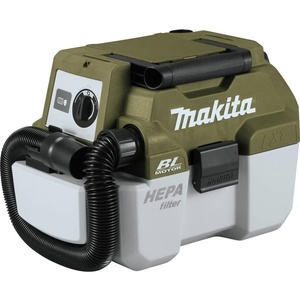 Makita XCV11Z 18V LXT Lithium-Ion Brushless Cordless 2 Gallon HEPA Filter Portable Wet/Dry Dust Extractor/Vacuum, Tool Only(Camo Green)