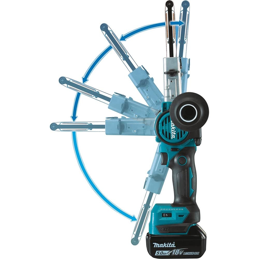 image:image18V LXT LithiumION Cordless BRUSHLESS 38 X 21 in Detail Belt Sander KIT with 2 50AH B