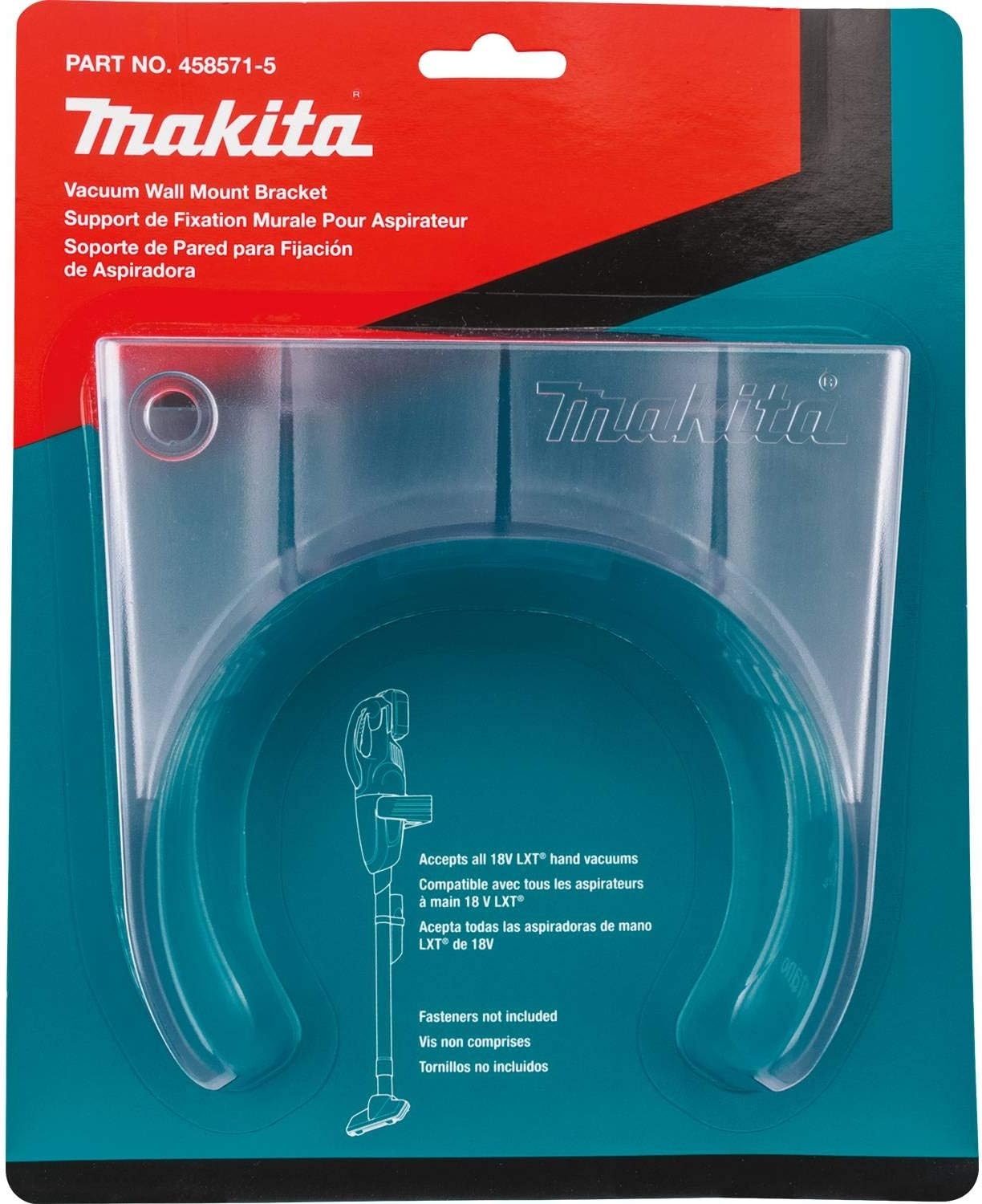 image:imageMakita 4585715 Vacuum Wall Mount Bracket Wall Mounting Bracket Provides Convenient Storage And Easy Access Compatible With Makita Cordless Vacuums