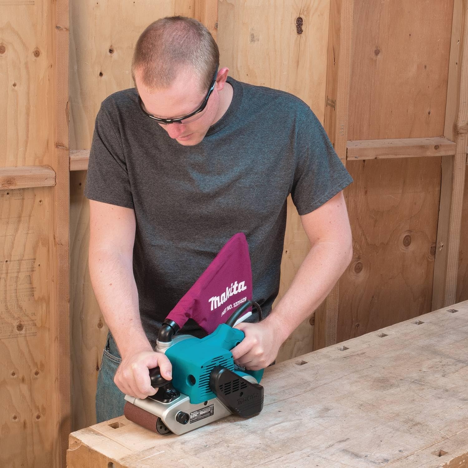image:imageMakita 9403 4 x 24 Belt Sander Teal Corded ElectricBelt sander