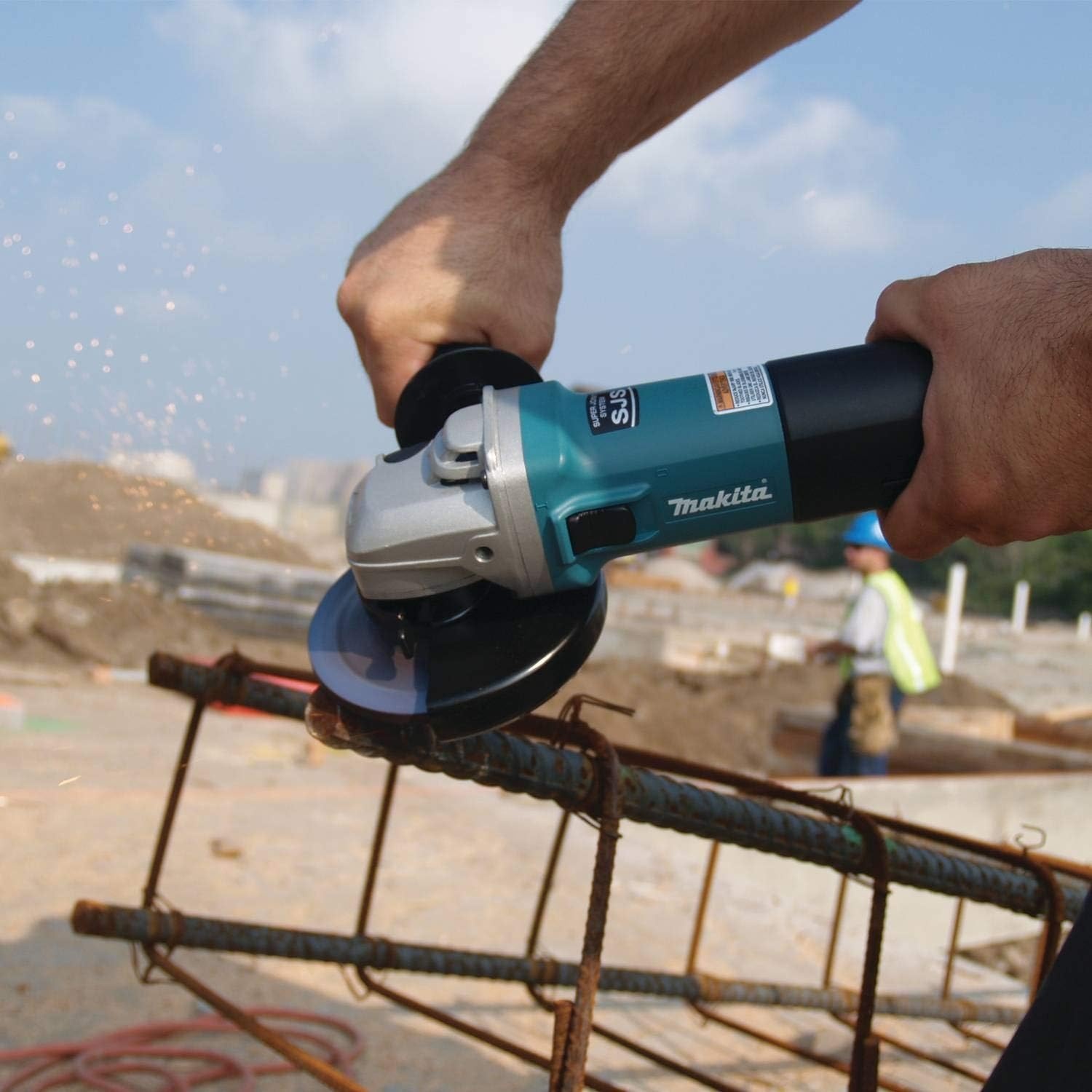 image:imageMakita 9564CV 412Inch SJS HighPower Angle Grinder0 Pack of 4