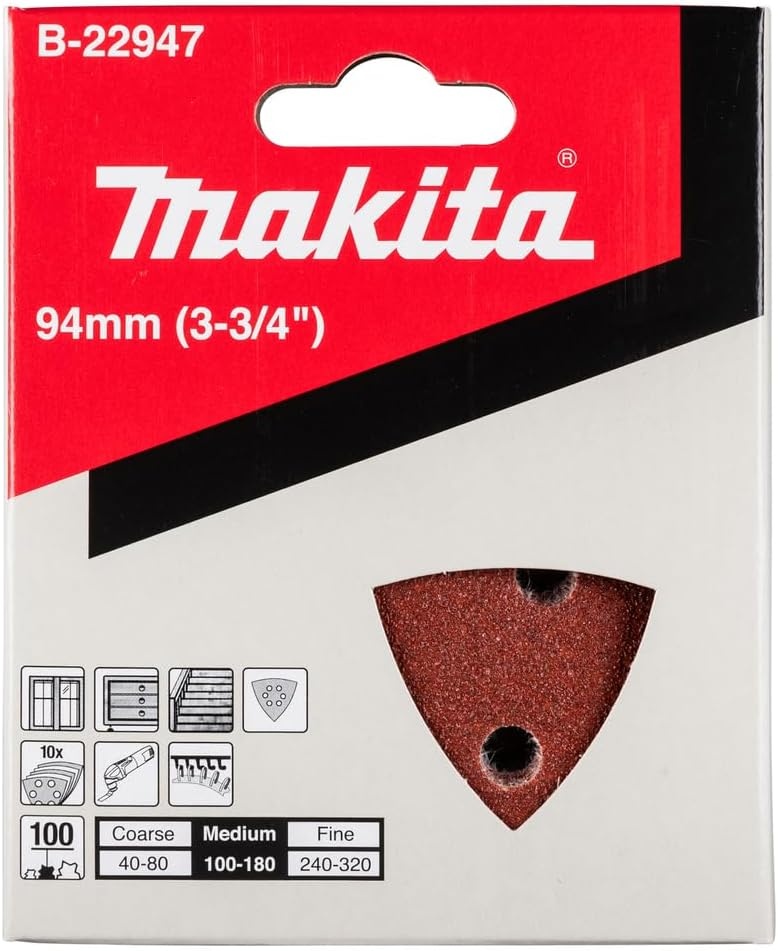 image:imageMakita A95744 MultiTool Sandpaper 100 Grit 10pk