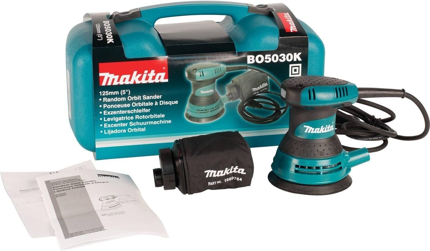 image:imageMakita BO5030K 5 Random Orbit Sander with Tool CaseOne Size Pack of 3