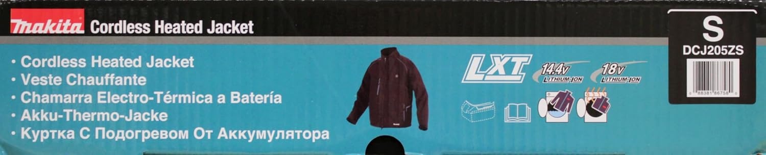image:imageMakita DCJ205ZM 18V LXT Heated Jacket Only Black M MediumBlack