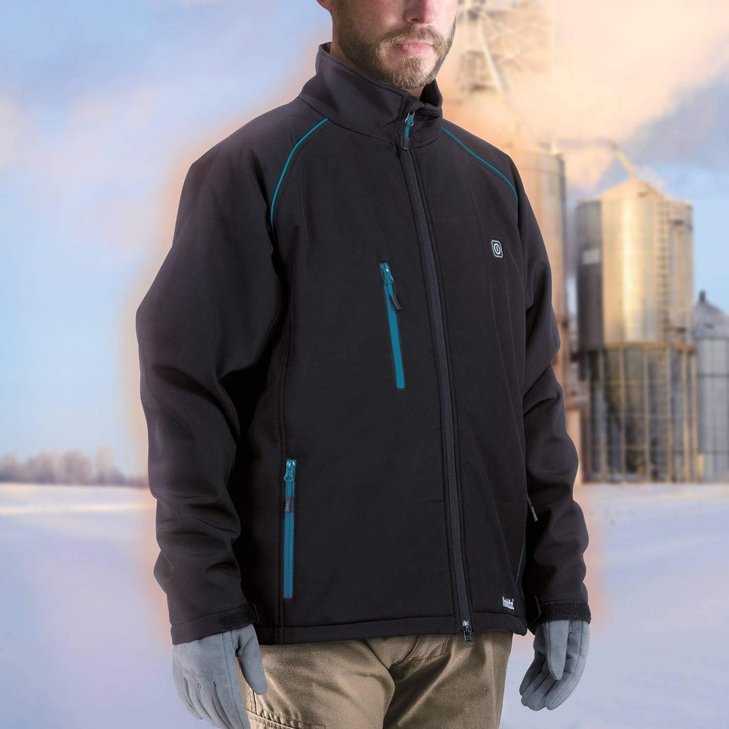 image:imageMakita DCJ205ZM 18V LXT Heated Jacket Only Black M MediumBlack