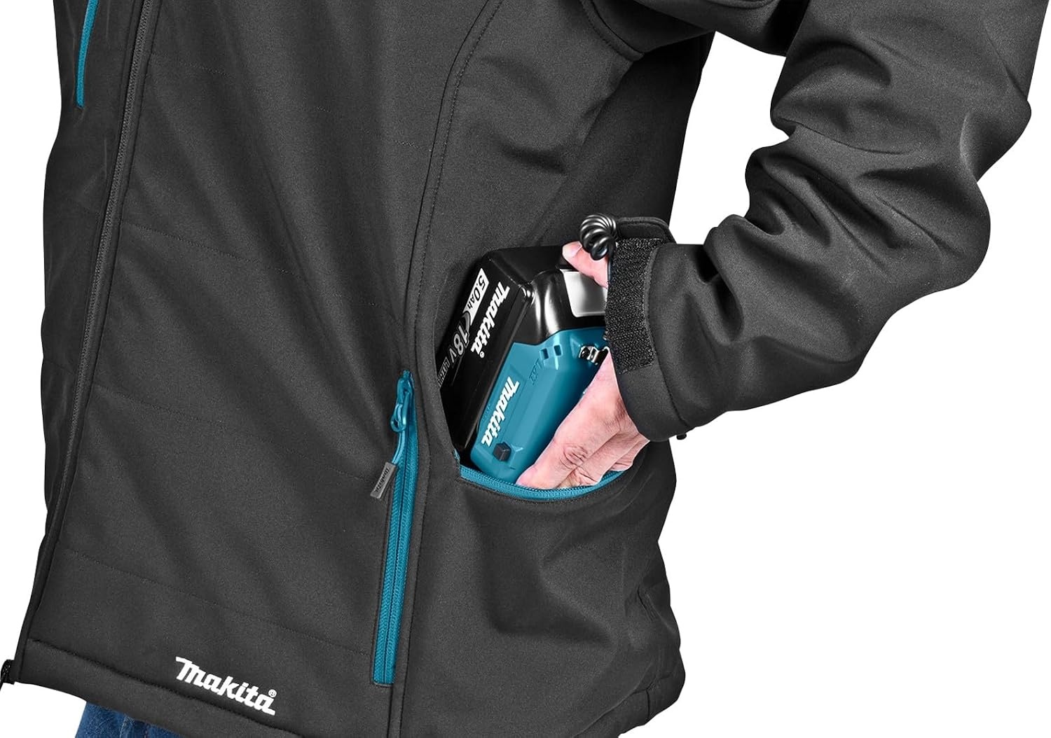 image:imageMakita DCJ205ZM 18V LXT Heated Jacket Only Black M MediumBlack