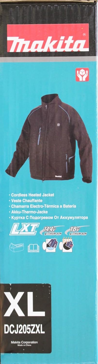 image:imageMakita DCJ205ZM 18V LXT Heated Jacket Only Black M MediumBlack