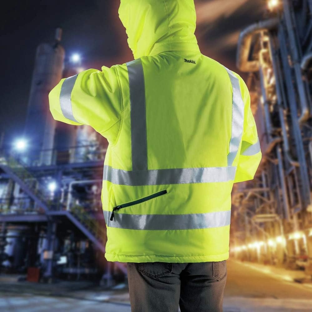 image:imageMakita DCJ206ZL 18V LXT High Visibility Heated Jacket Large FluorescentXLarge