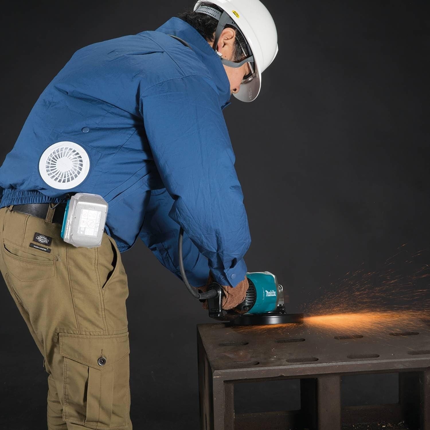 image:imageMakita DFJ304ZS 18V LXT LithiumIon Cordless Cotton Fan Jacket Jacket Only SSmall