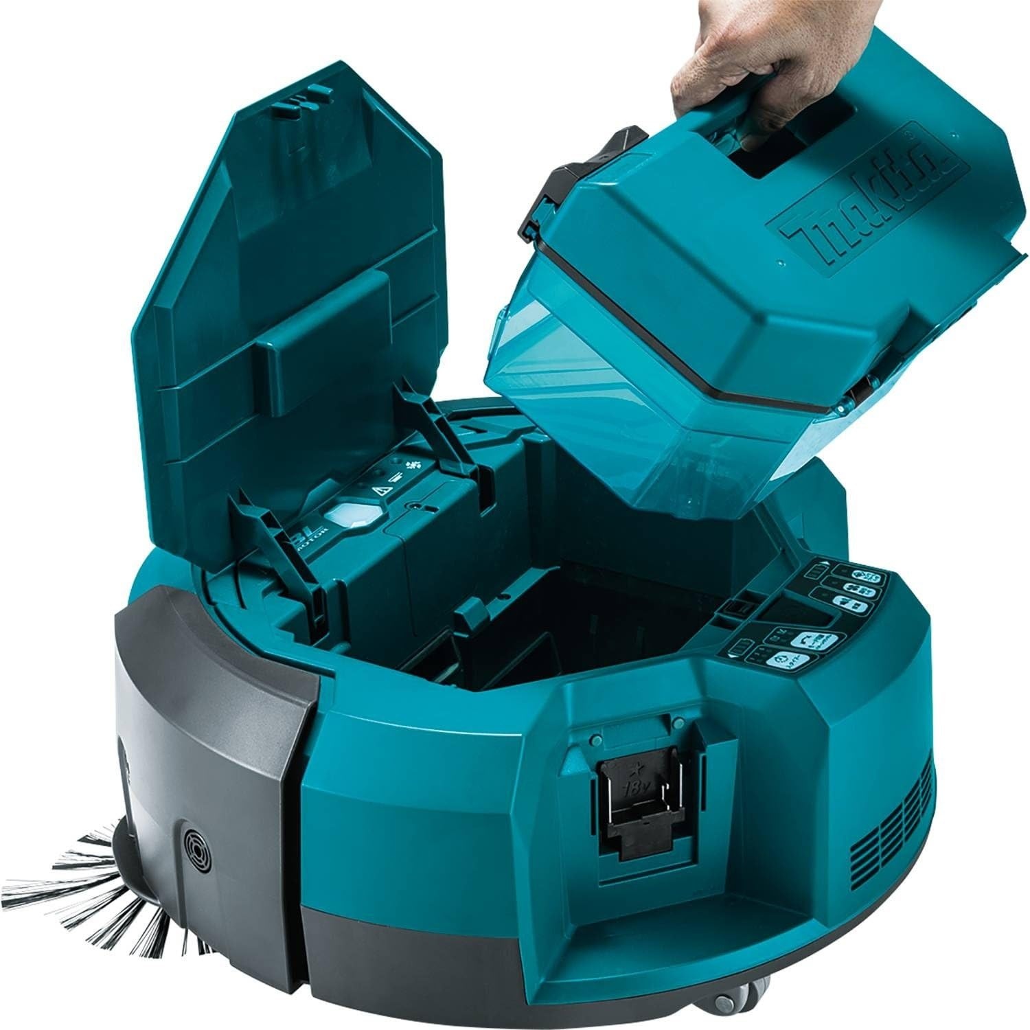 image:imageMakita DRC200PT 18V X2 LXT LithiumIon Brushless Cordless Robotic Vacuum Kit 50AhKit