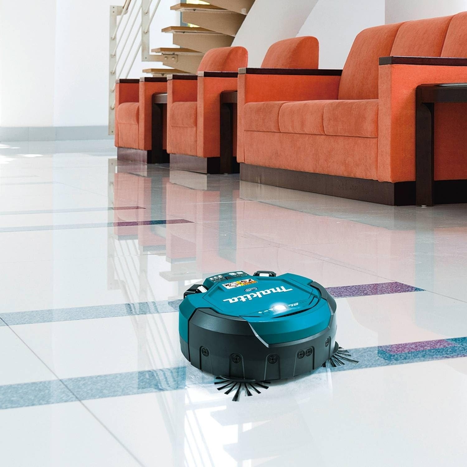 image:imageMakita DRC200PT 18V X2 LXT LithiumIon Brushless Cordless Robotic Vacuum Kit 50AhKit