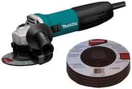 image:imageMakita GA4530X 412Inch Angle Grinder with Grinding Wheels BlueOne Size