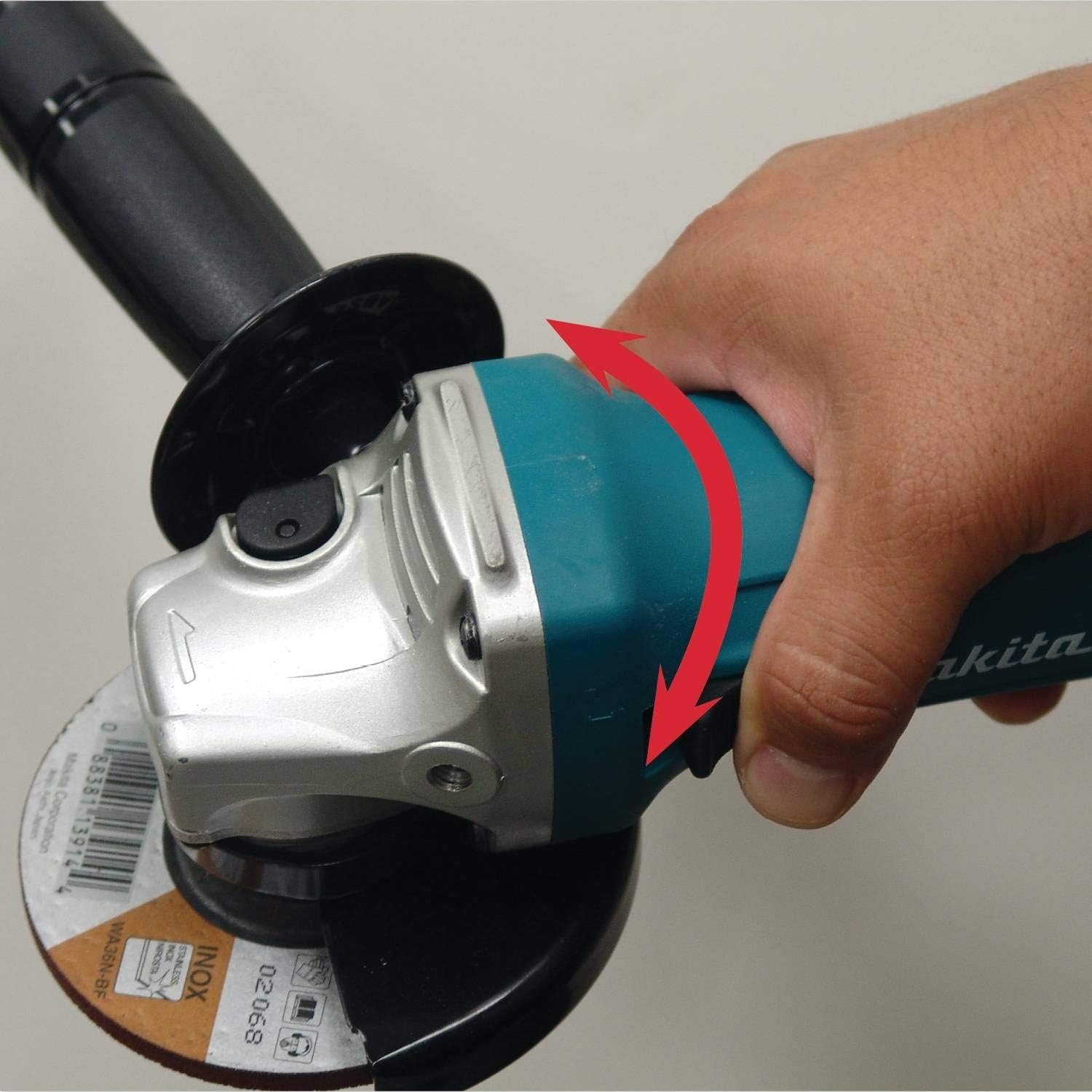 image:imageMakita GA4530X 412Inch Angle Grinder with Grinding Wheels BlueOne Size Pack of 4