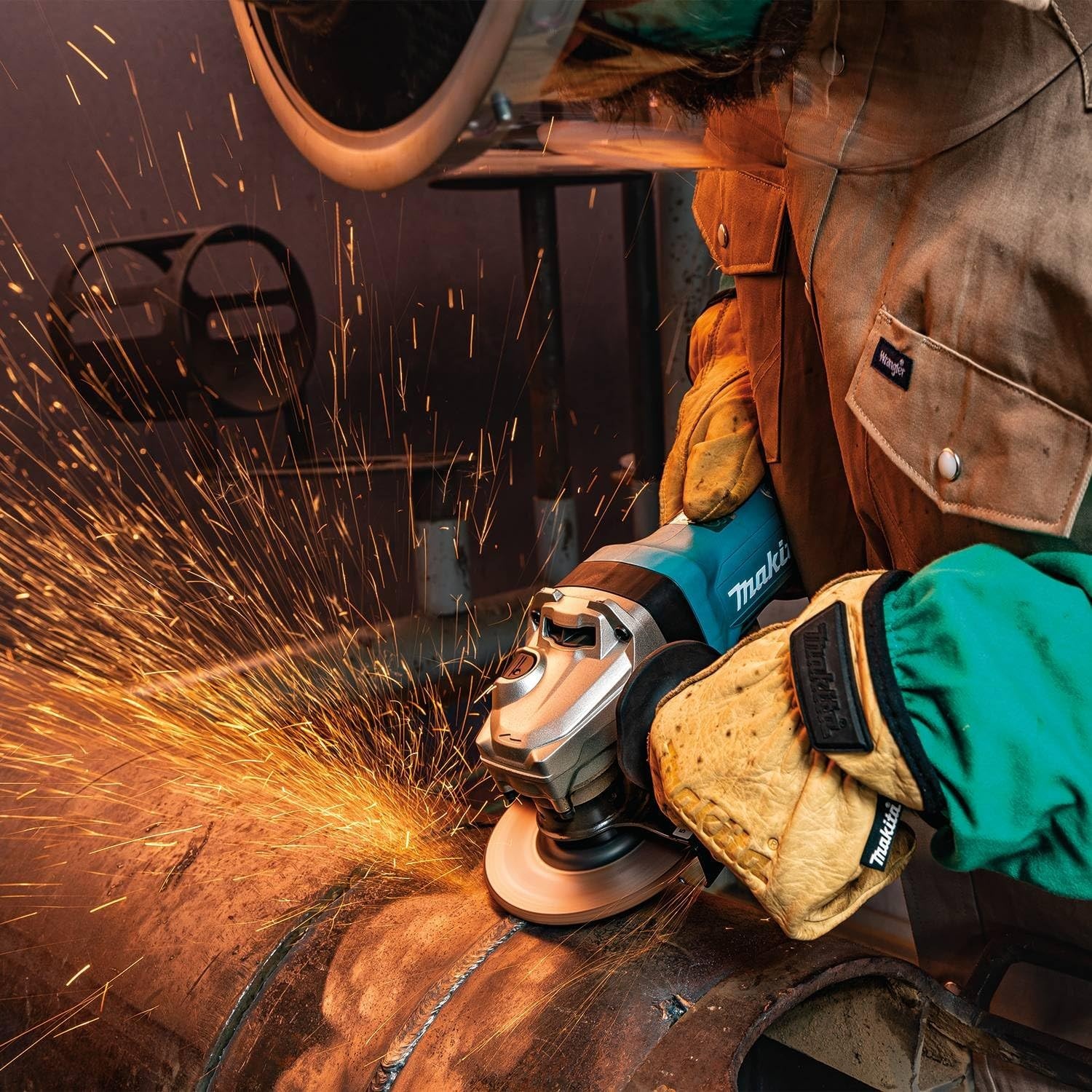 image:imageMakita GA5093 5 SJSII HighPower Angle Grinder Paddle Switch wBrake