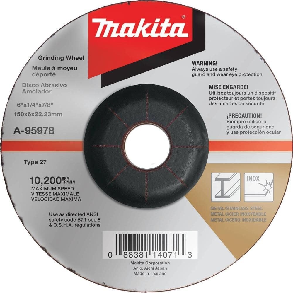 image:imageMakita GA6020YX1 6 SJS 105 Amp 10000 rpm ACDC LockOff CutOffAngle Grinder 5811