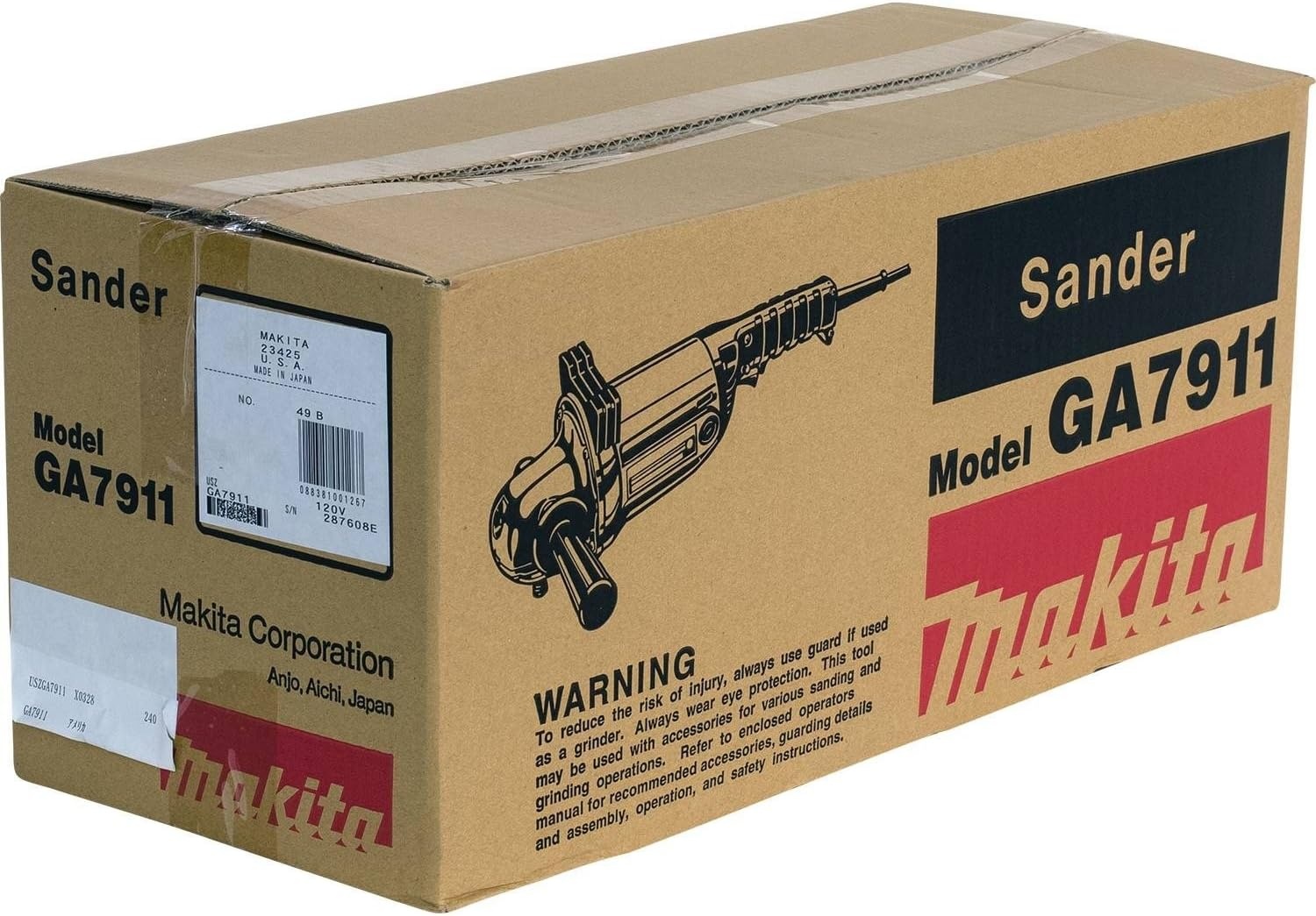 image:imageMakita GA7911 Angle Sander with ACDC Switch