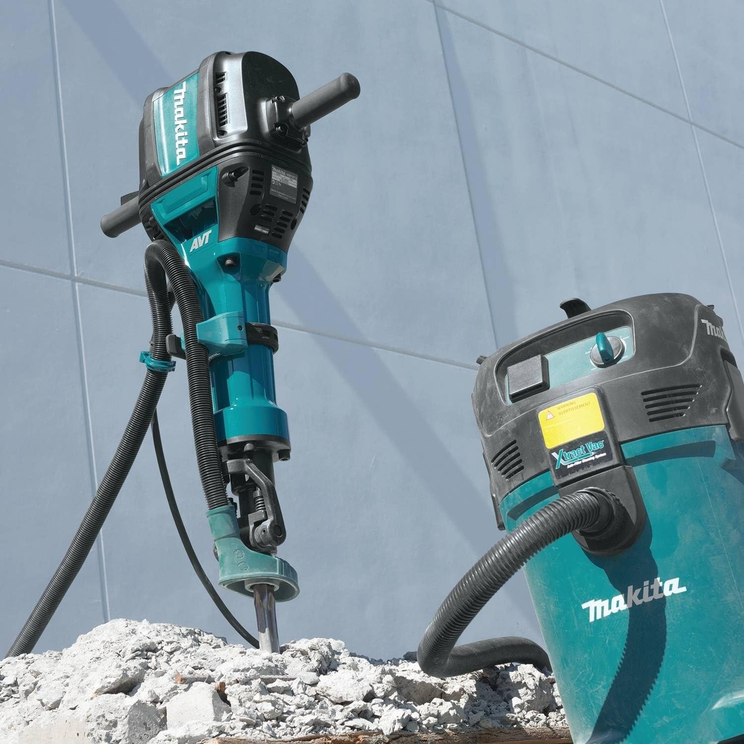 image:imageMakita HM1812 70 Advanced AVT Breaker Hammer Accepts 118 Hex Bits 70 lbNo Cart or Bits