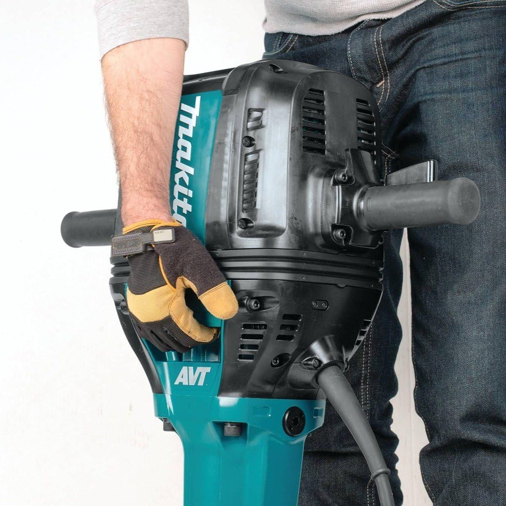 image:imageMakita HM1812X3 70 Advanced AVT Breaker Hammer with 118 Hex 4Piece Steel Set and Premium Cart 70 lbBreaker Hammer