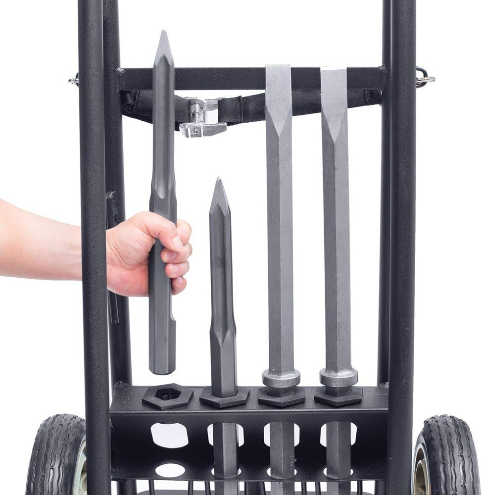 image:imageMakita HM1812X3 70 Advanced AVT Breaker Hammer with 118 Hex 4Piece Steel Set and Premium Cart 70 lbBreaker Hammer