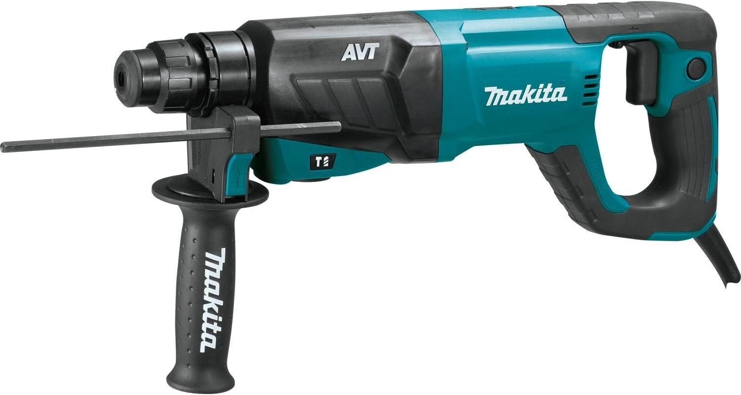 image:imageMakita HR2641X1 SDSPLUS 3Mode Variable Speed AVT Rotary Hammer with Case and 412 Angle Grinder 1