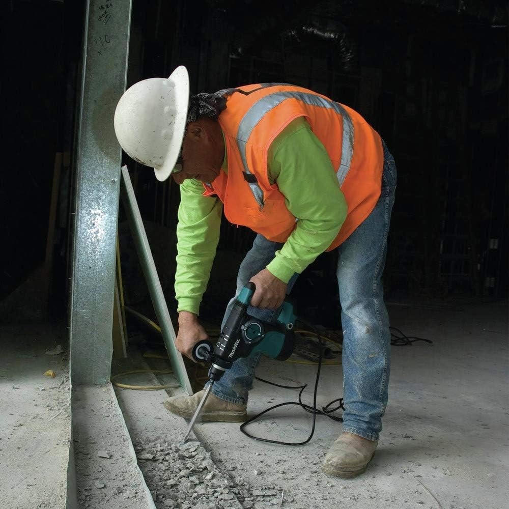 image:imageMakita HR2811F 118 Rotary Hammer accepts SDSPLUS bits Teal BuiltIn LED Light Torque Limiting Clutch Ergonomic Grip Hammering And Drilling ModesPack of 1