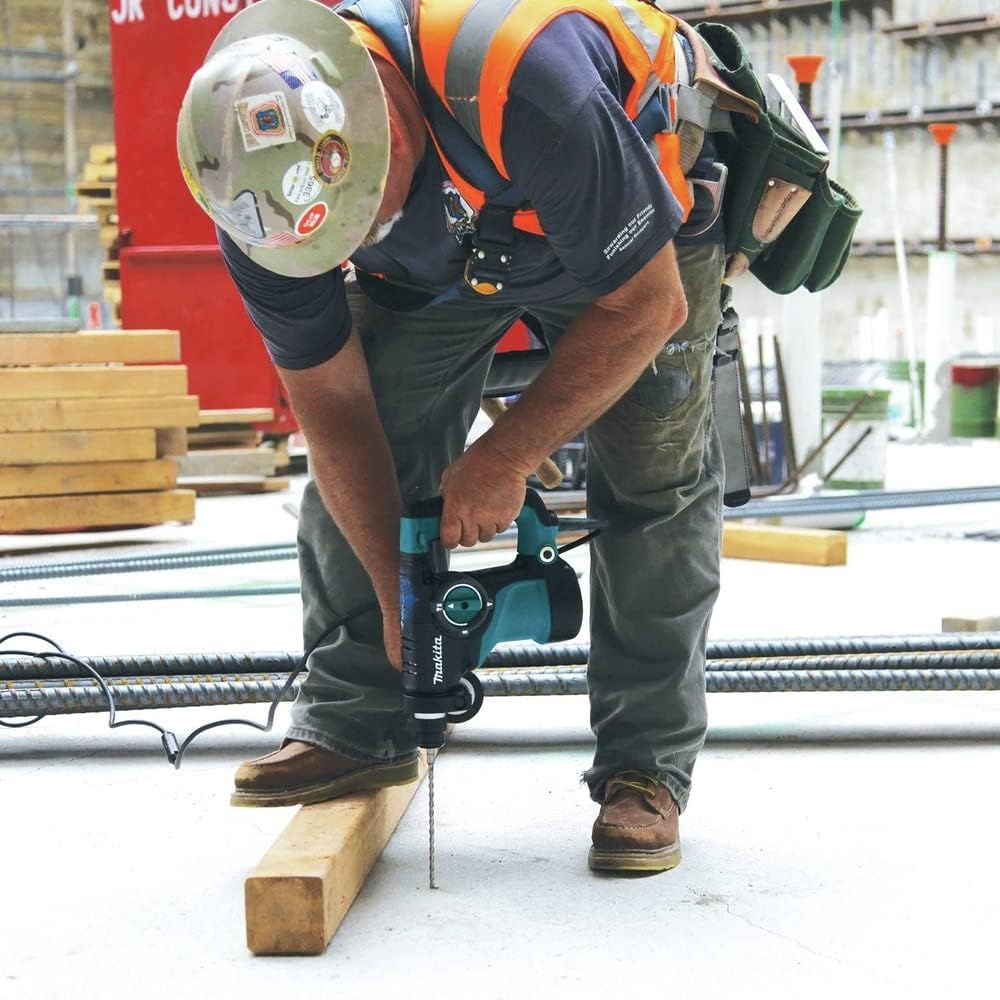 image:imageMakita HR2811F 118 Rotary Hammer accepts SDSPLUS bits Teal BuiltIn LED Light Torque Limiting Clutch Ergonomic Grip Hammering And Drilling ModesPack of 1