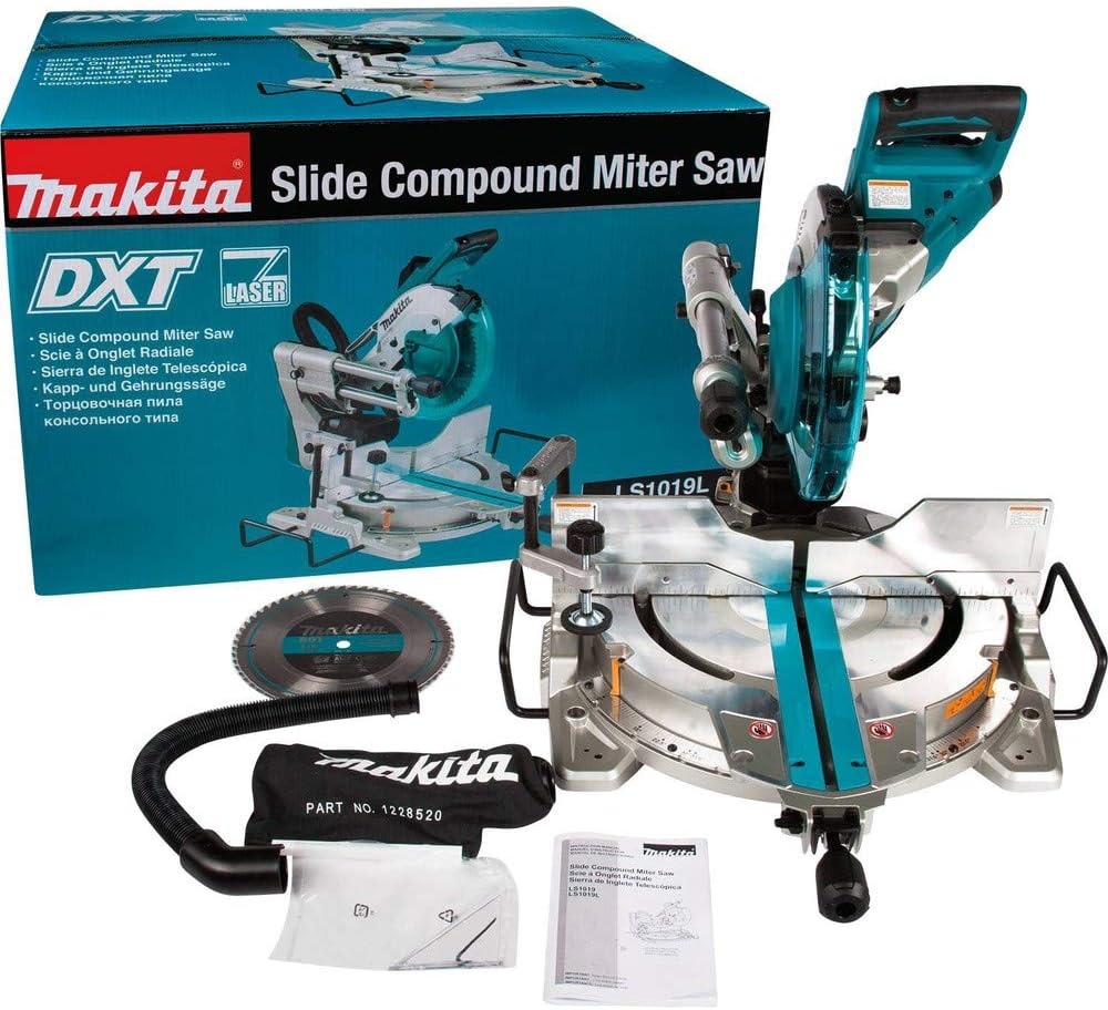 image:imageMakita LS1019L 10 DualBevel Sliding Compound Miter Saw with LaserMiter Saw