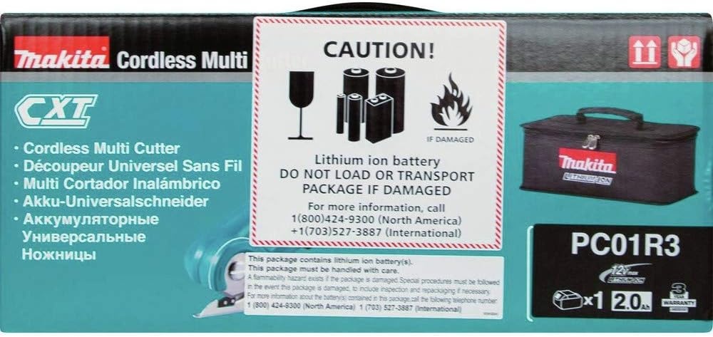 image:imageMakita PC01R3 12V max CXT LithiumIon Cordless MultiCutter Kit 20AhKit