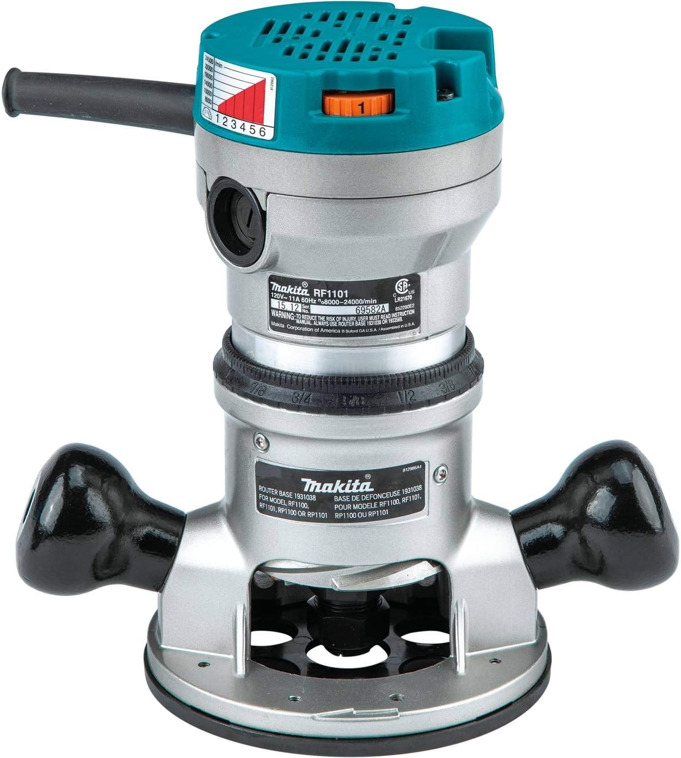 image:imageMakita RF1101KIT2 214 HP Router Kit with Plunge Base