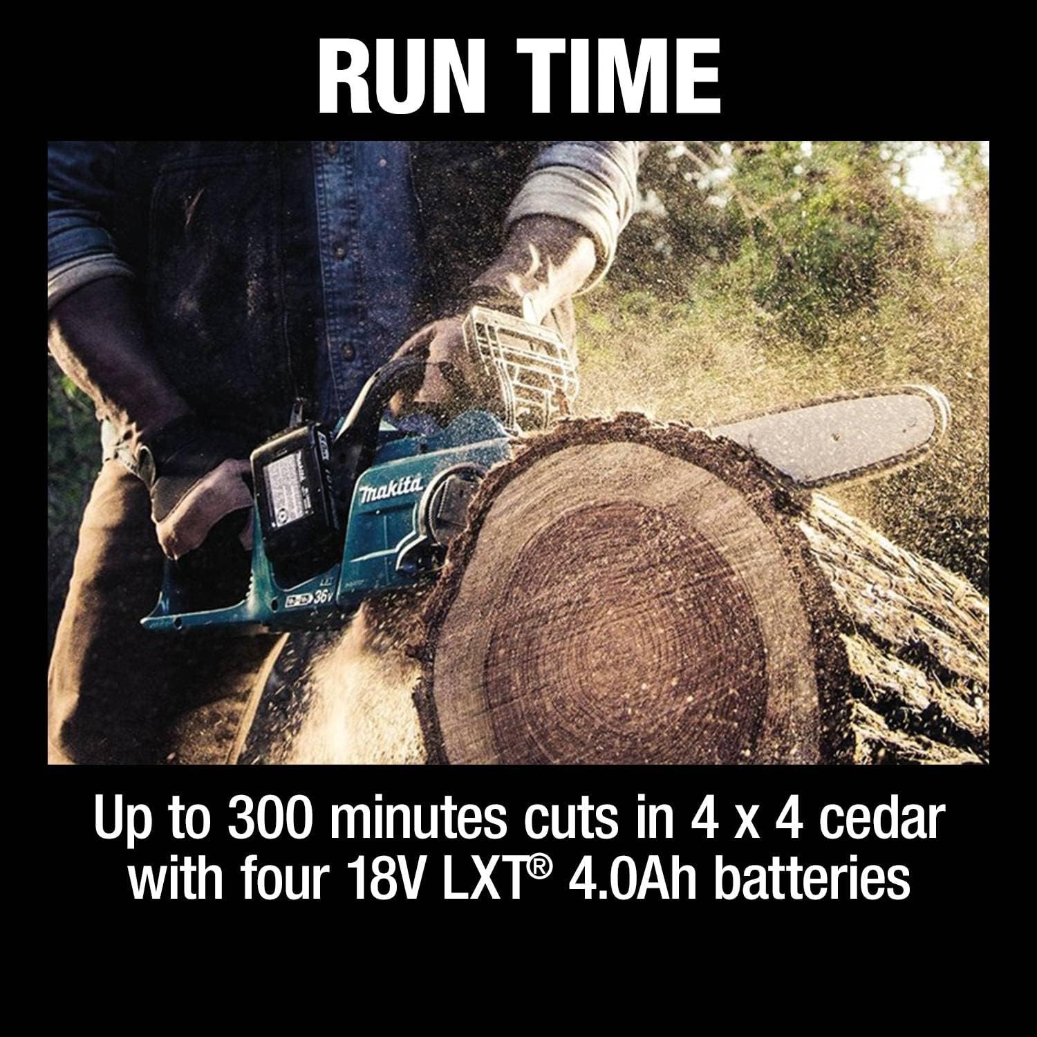 image:imageMakita XCU04PT LXT LithiumIon Brushless Cordless 16 Chain Saw Kit 50AhChain Saw Kit Two 40Ah Batteries