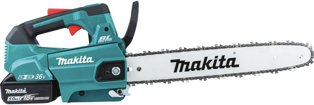 image:imageMakita XCU09PT LithiumIon Brushless Cordless 50Ah 18V X2 36V LXT 16 Top Handle Chain Saw Kit TealChainsaw Kit