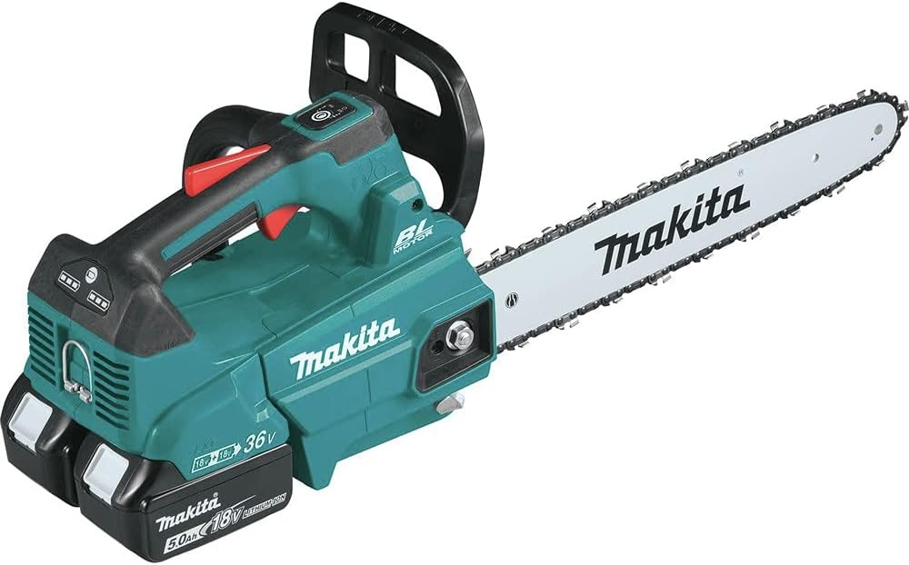 image:imageMakita XCU09PT LithiumIon Brushless Cordless 50Ah 18V X2 36V LXT 16 Top Handle Chain Saw Kit TealChainsaw Kit