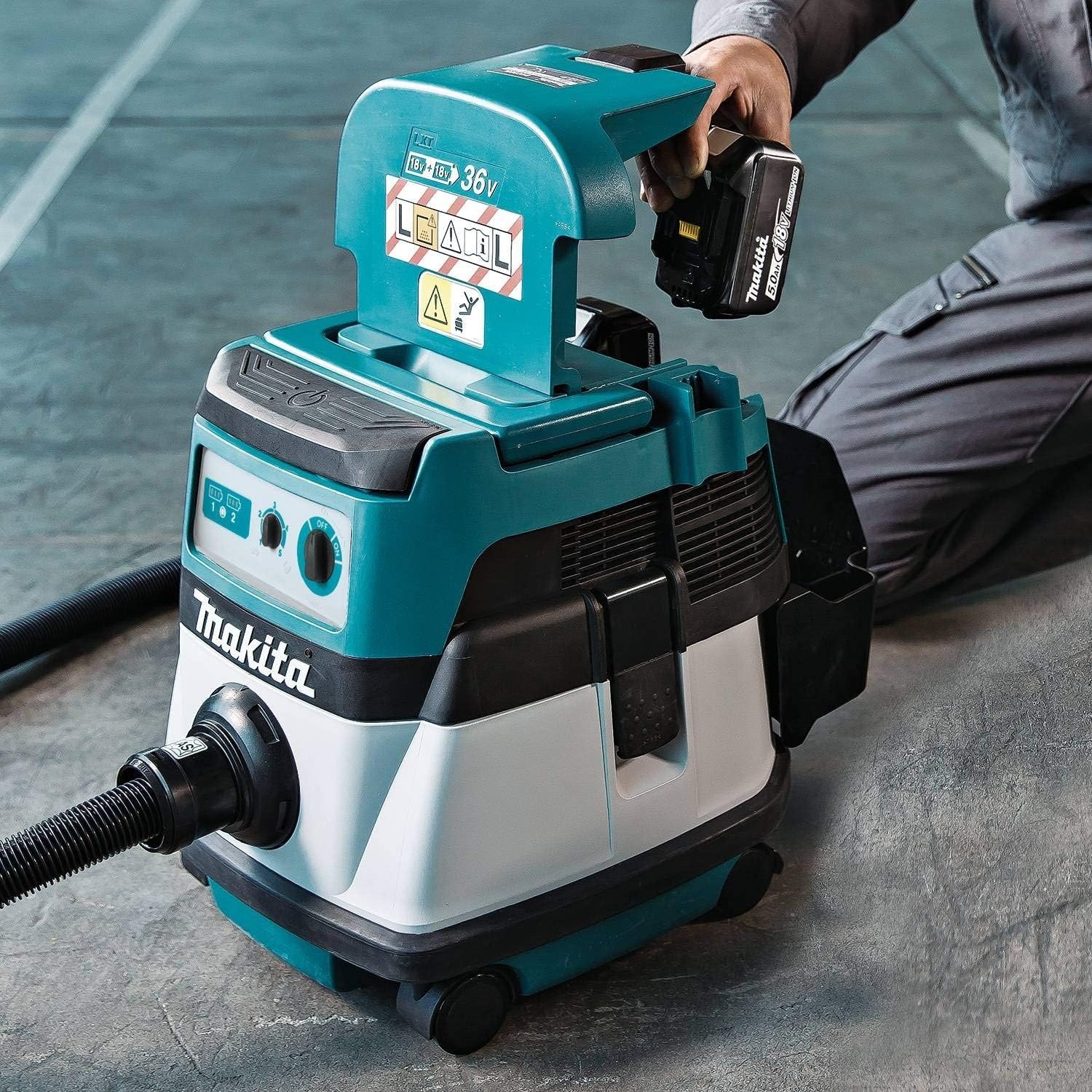 image:imageMakita XCV07PTX 18V x2 LXT BL 21 gallon Hepa Dust Extractor Kit LithiumIon