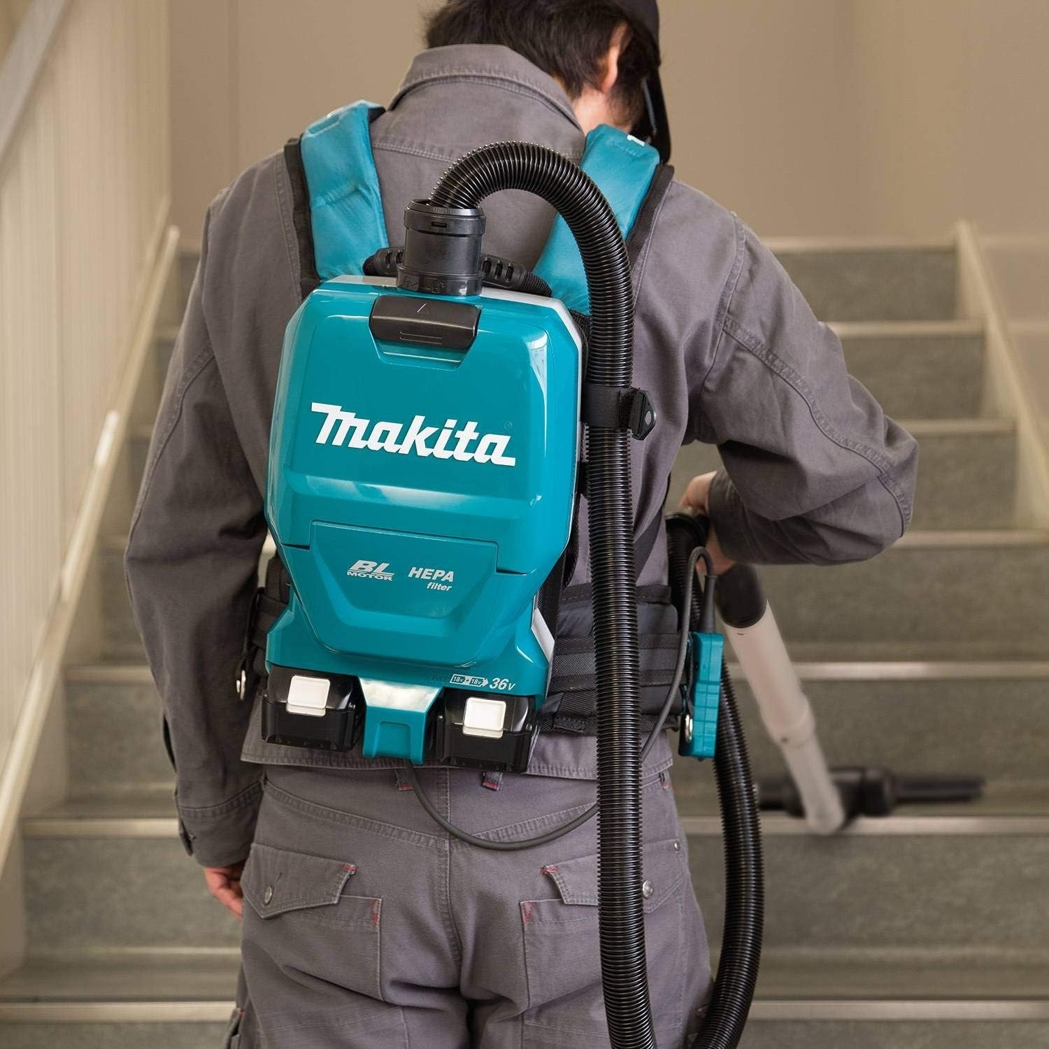 image:imageMakita XCV09PT 18V X2 LXT LithiumIon 36V Brushless Cordless 12 Gallon HEPA Filter Backpack Dry Vacuum Kit 50Ah