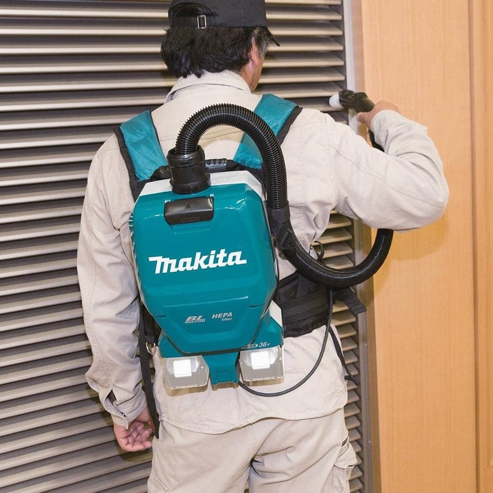 image:imageMakita XCV09Z 18V X2 LXT LithiumIon 36V Brushless Cordless 12 Gallon HEPA Filter Backpack Dry Vacuum Tool Only