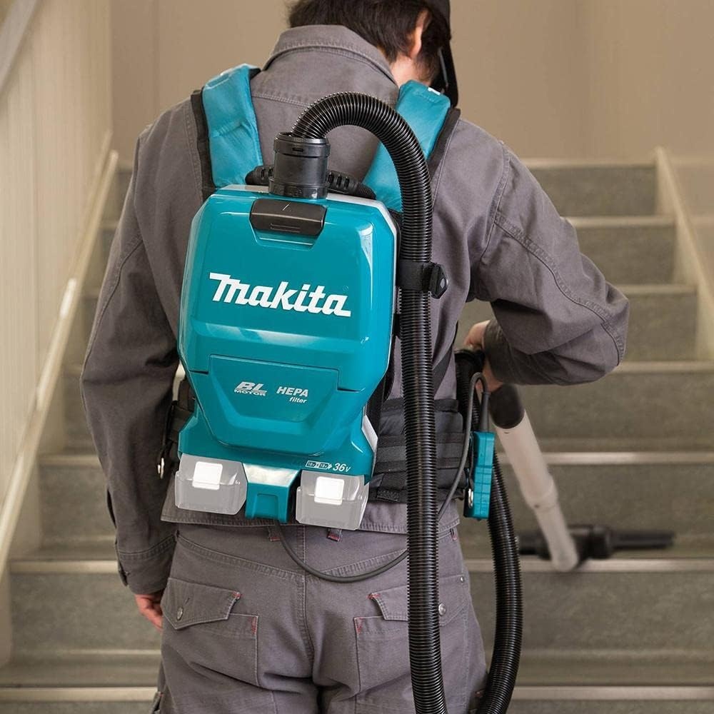 image:imageMakita XCV09Z 18V X2 LXT LithiumIon 36V Brushless Cordless 12 Gallon HEPA Filter Backpack Dry Vacuum Tool Only