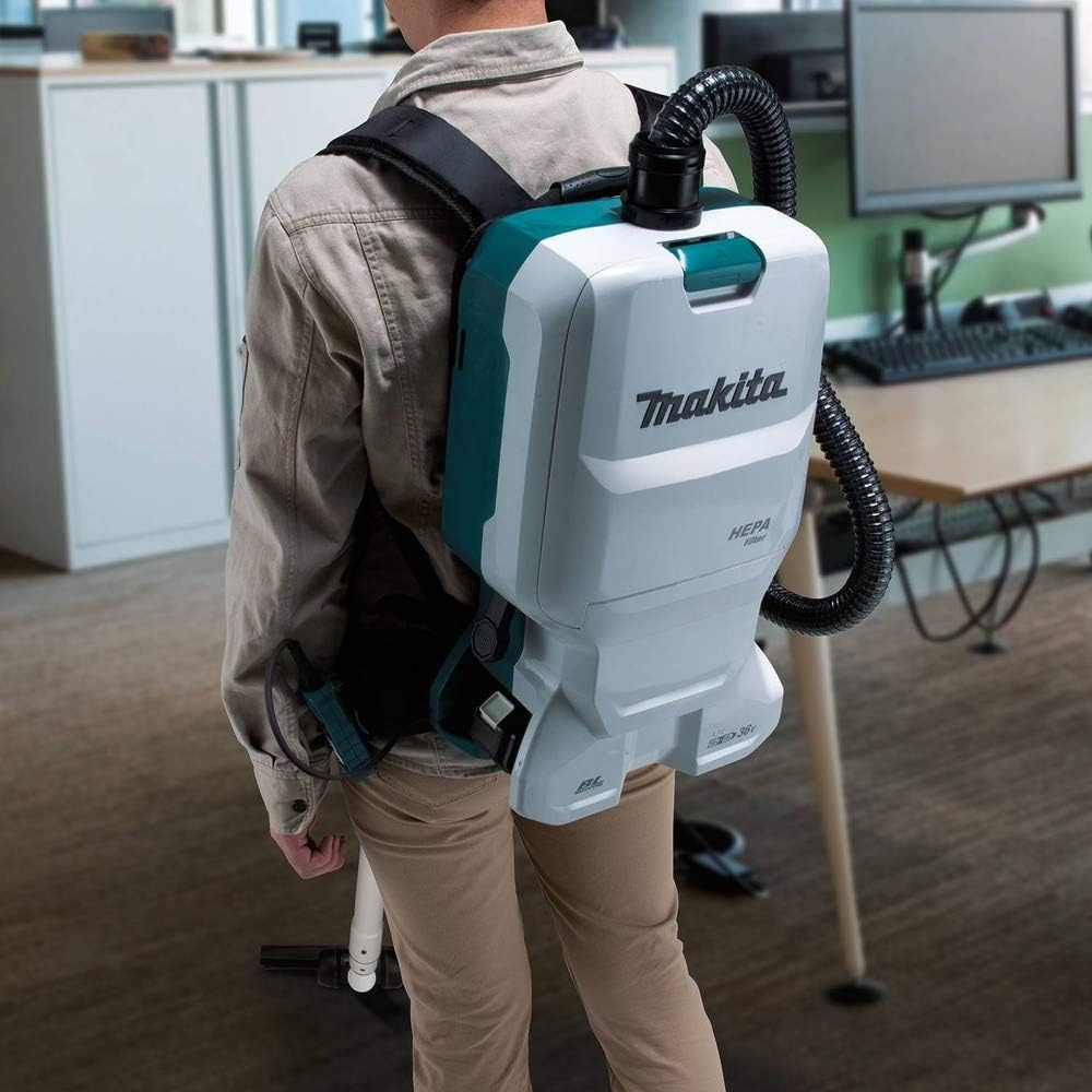 image:imageMakita XCV17PG 18V X2 LXT LithiumIon 36V Brushless Cordless 16 Gallon HEPA Filter Backpack Dry Vacuum 60Ah